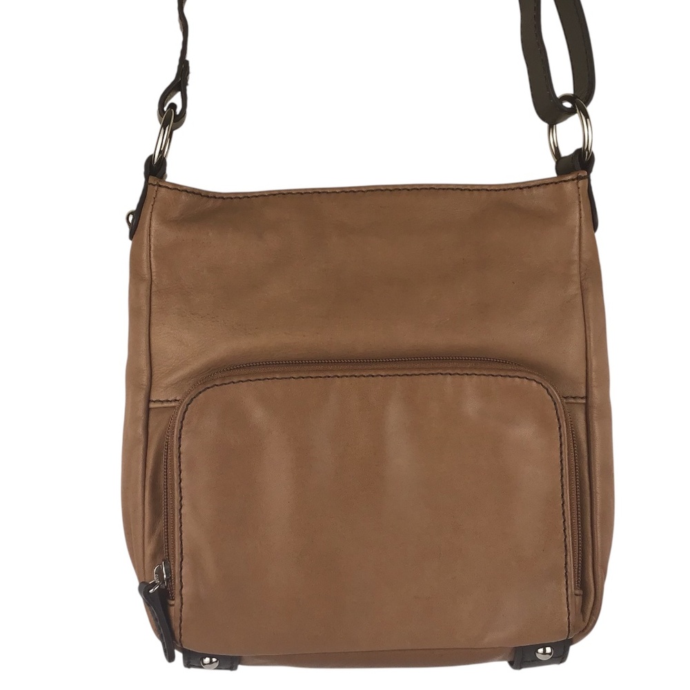 Danier Leather Brown Crossbody Shoulder Bag